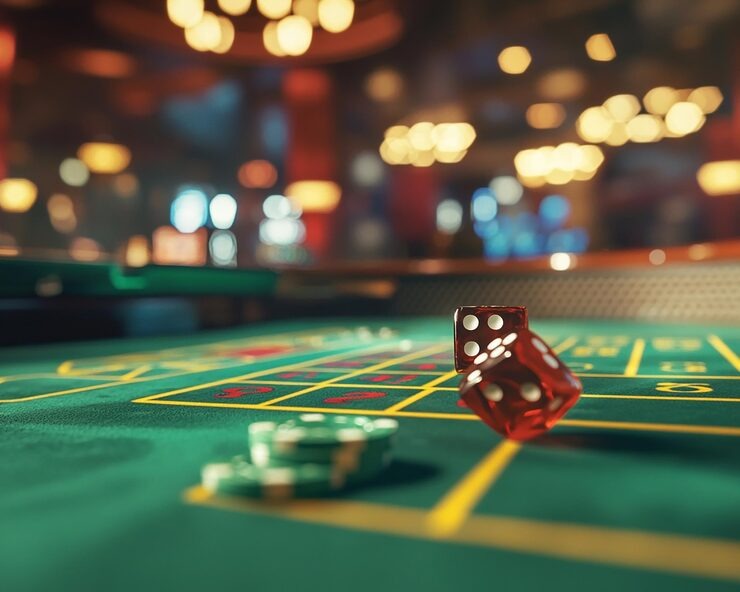 Live dealer studio with Angka Main table and multi-camera setup